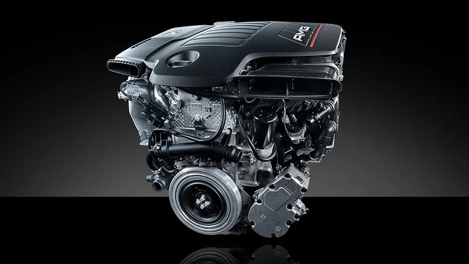 AMG-enhanced 3.0L inline-6 turbo engine with EQ Boost
