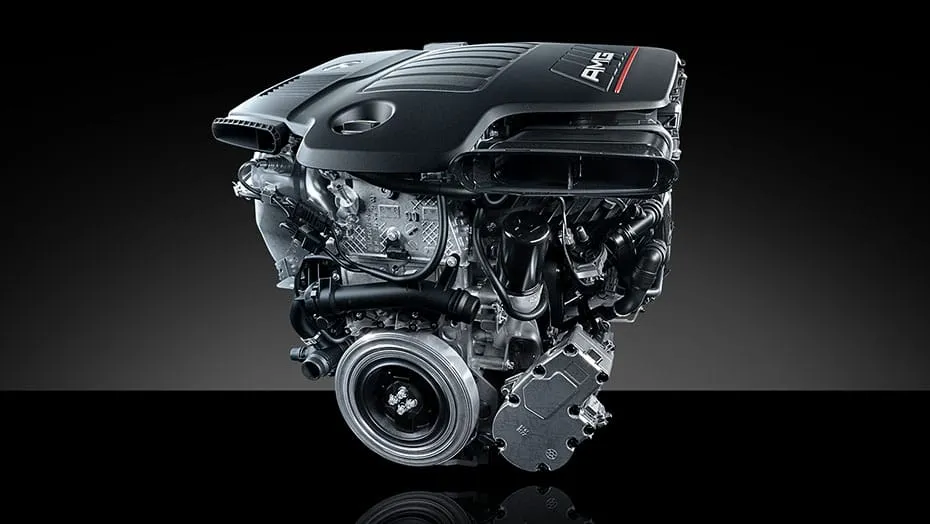 AMG-enhanced 3.0L inline-6 turbo engine with mild hybrid drive