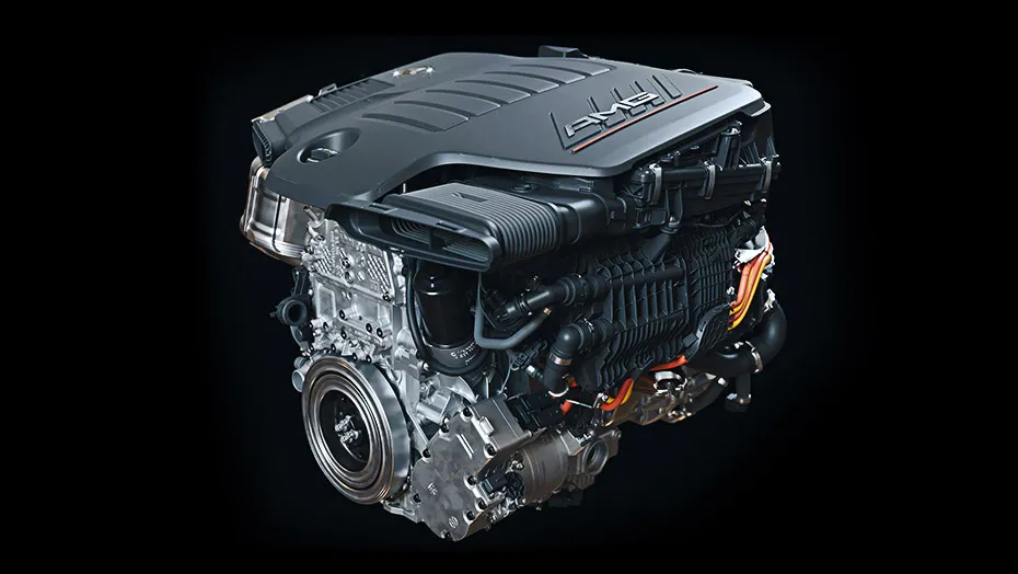AMG-enhanced 3.0L inline-6 turbo engine with hybrid electric assist