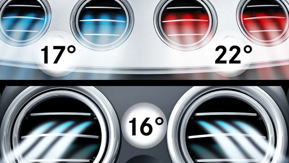 THERMOTRONIC 3-zone automatic climate control