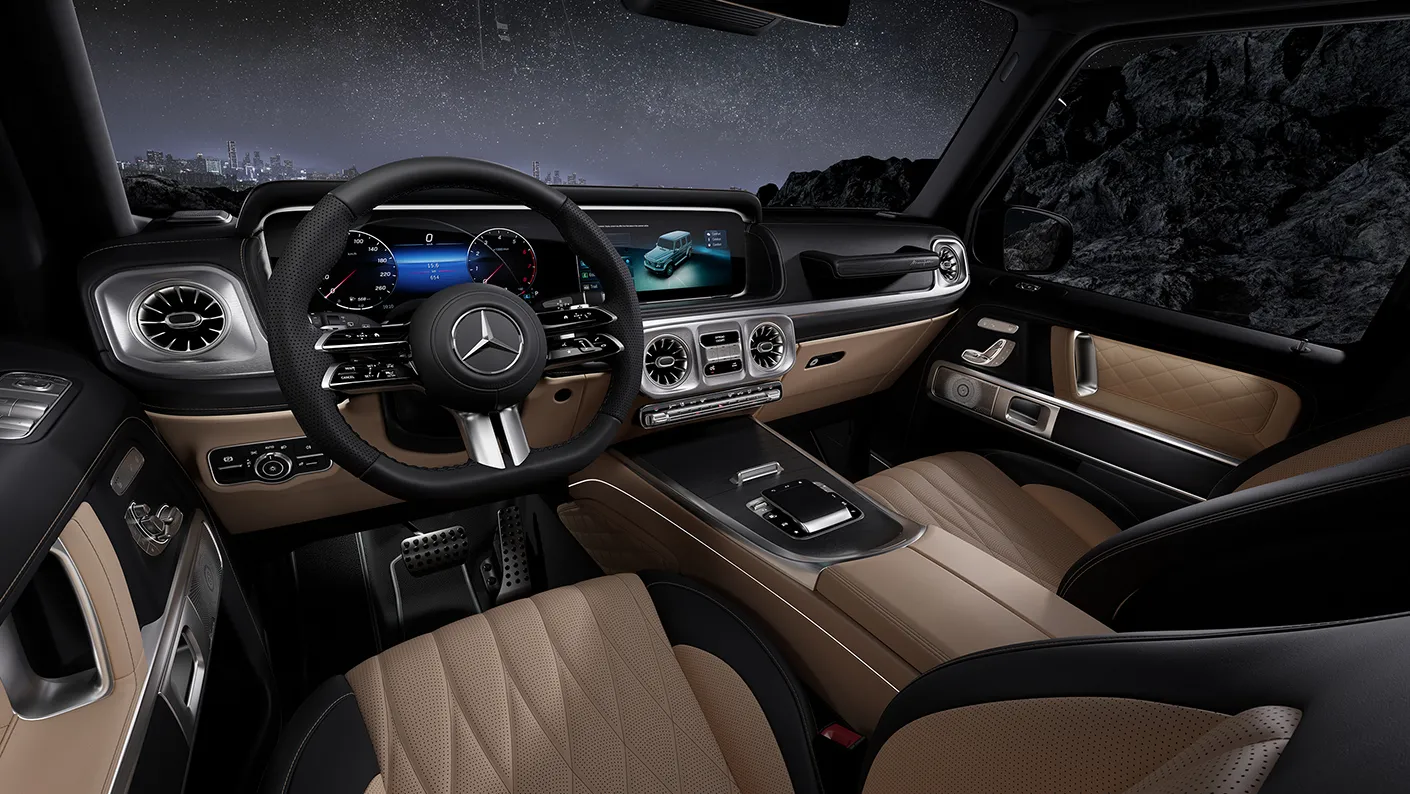 Mercedes G Wagon Cream Interior