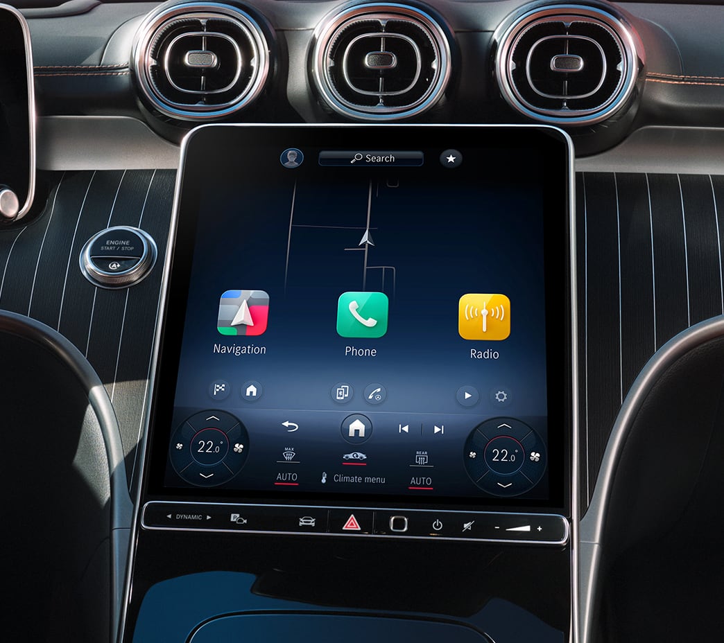 3rd-gen MBUX (the Mercedes-Benz User Experience) offers a lifelike, AI-based virtual voice assistant. Routines let you automate everyday functions based on location, conditions or other parameters.