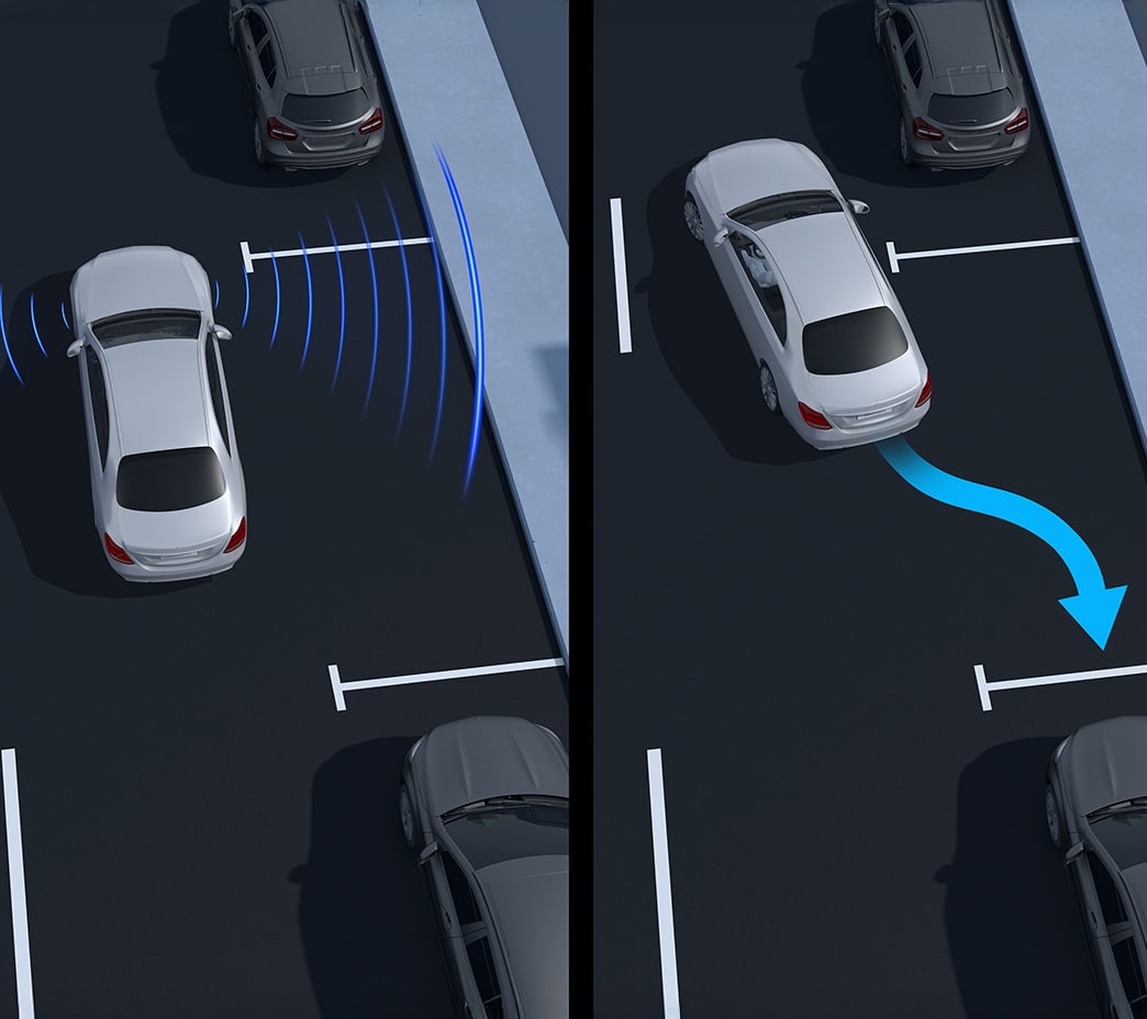 Standard Active Parking Assist can help you size up parking spaces, then manoeuvre into the space automatically. Audio-visual displays help you navigate tight spaces.