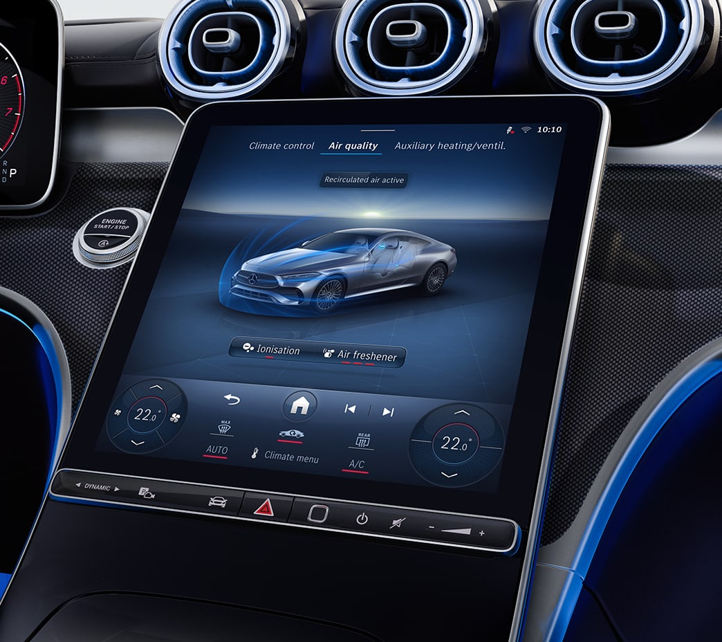 3rd-gen MBUX (the Mercedes-Benz User Experience) is smarter, quicker to respond, can understand more languages. And it can learn and update over time, and over the air.