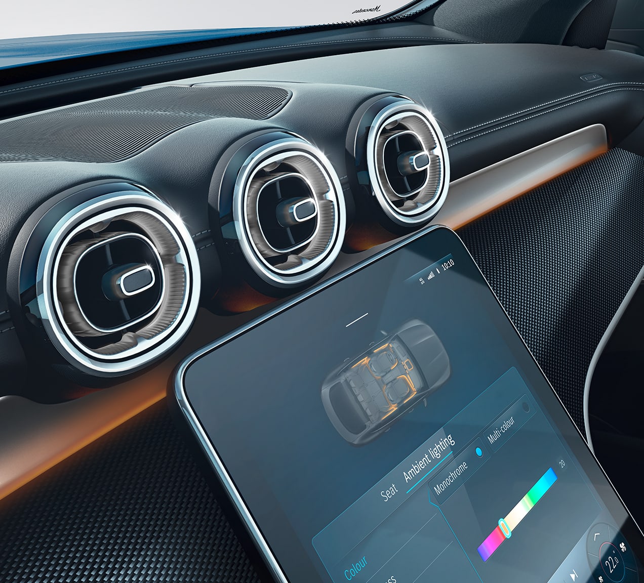 64-colour ambient lighting