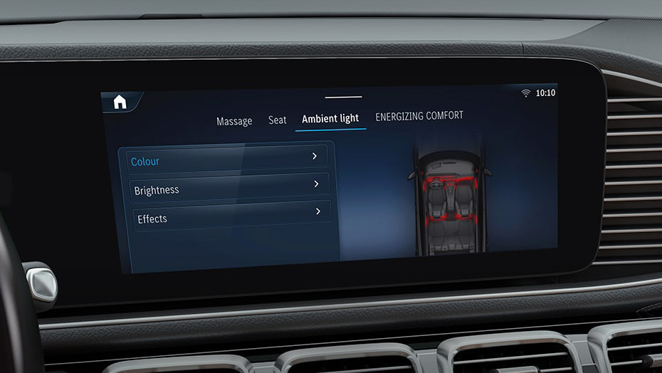 64-colour LED ambient lighting