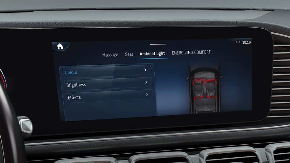 64-colour LED ambient lighting