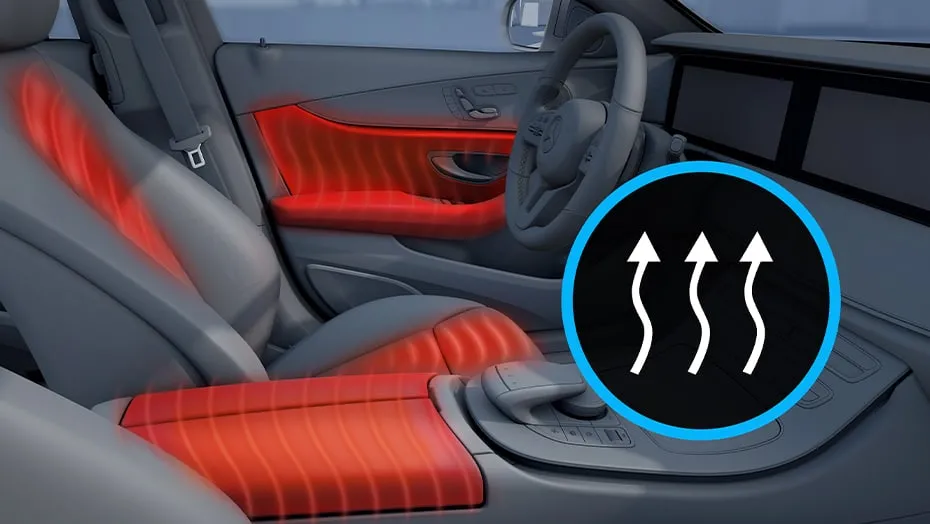 Heated armrests