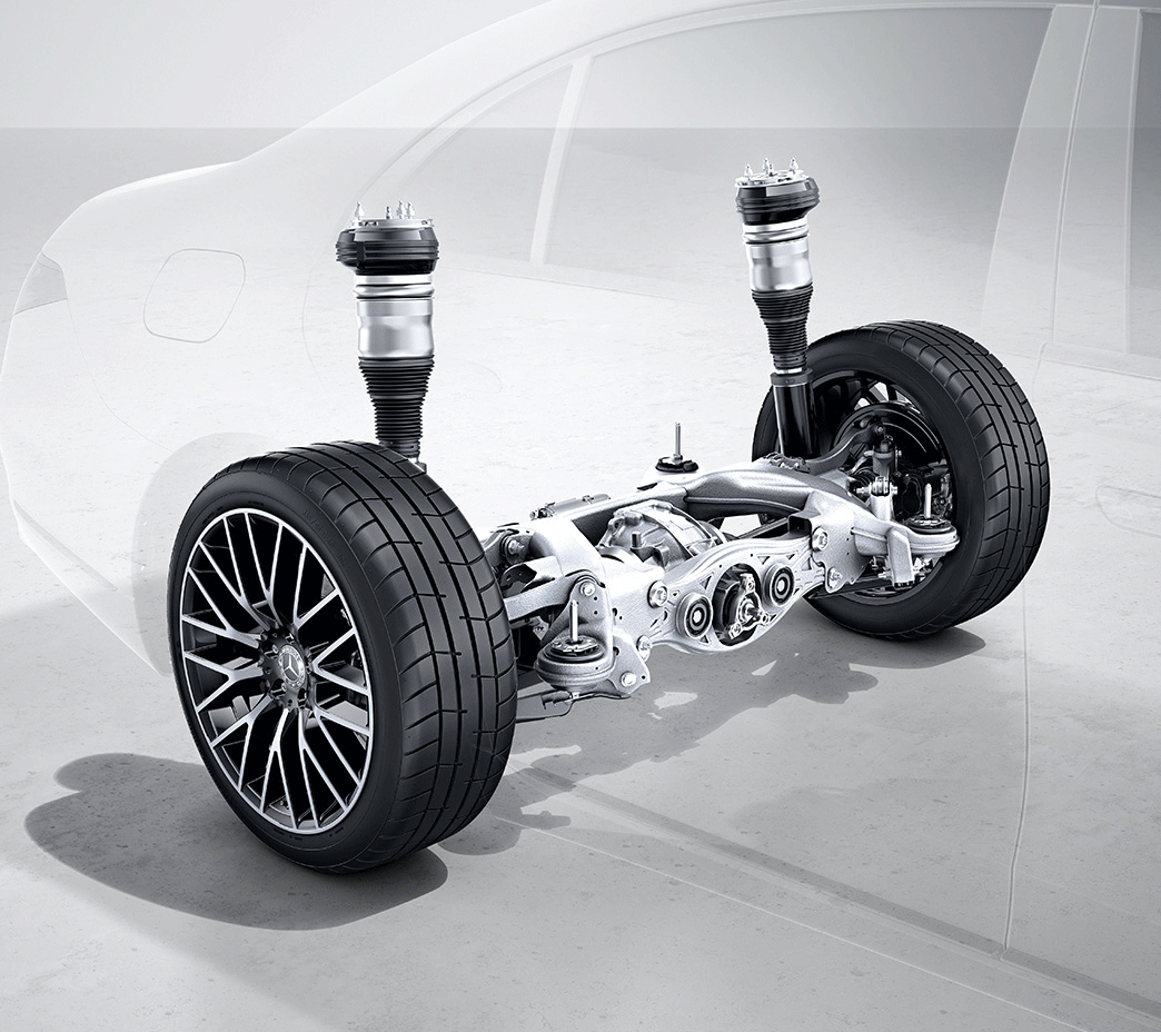 Available electromechanical actuators can steer the rear wheels with or opposite the front wheels, to enhance low-speed manoeuvrability or high-speed stability.