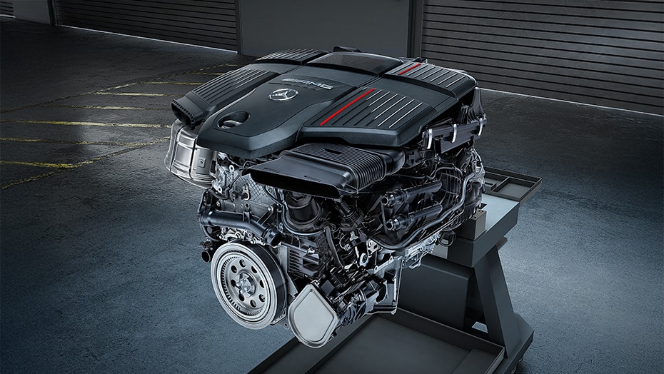 6 cylindres en ligne turbo de 3,0 L optimisé par AMG, avec propulsion semi-hybride