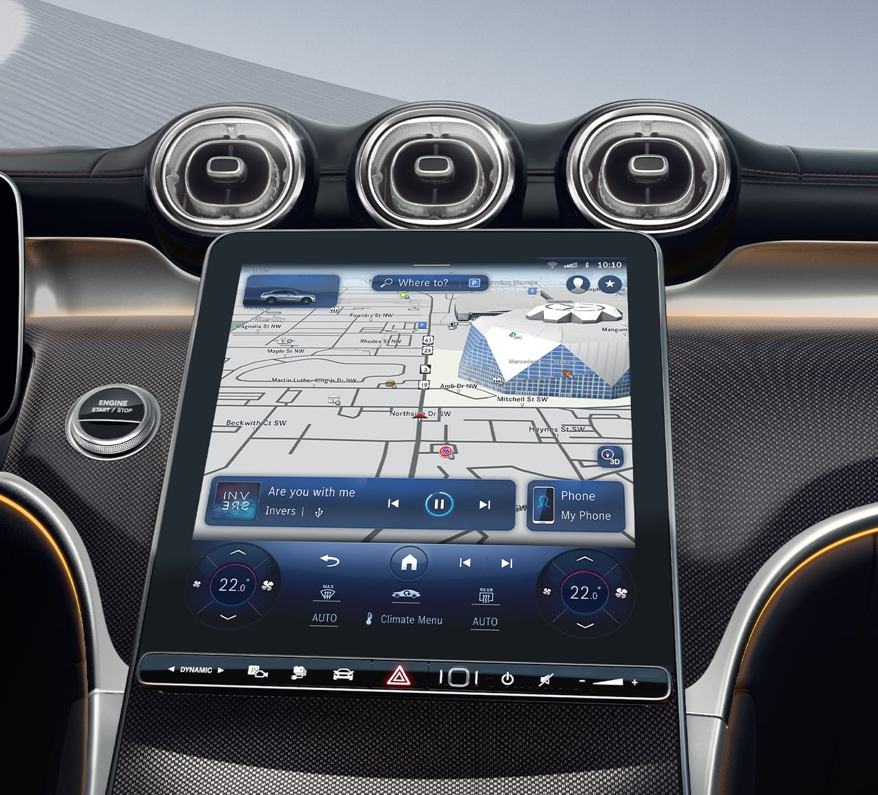 Standard MBUX Navigation