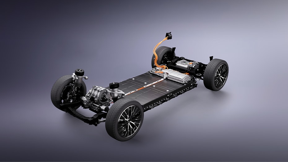 Dual permanently synchronous electric motors ( 360 kW total )
