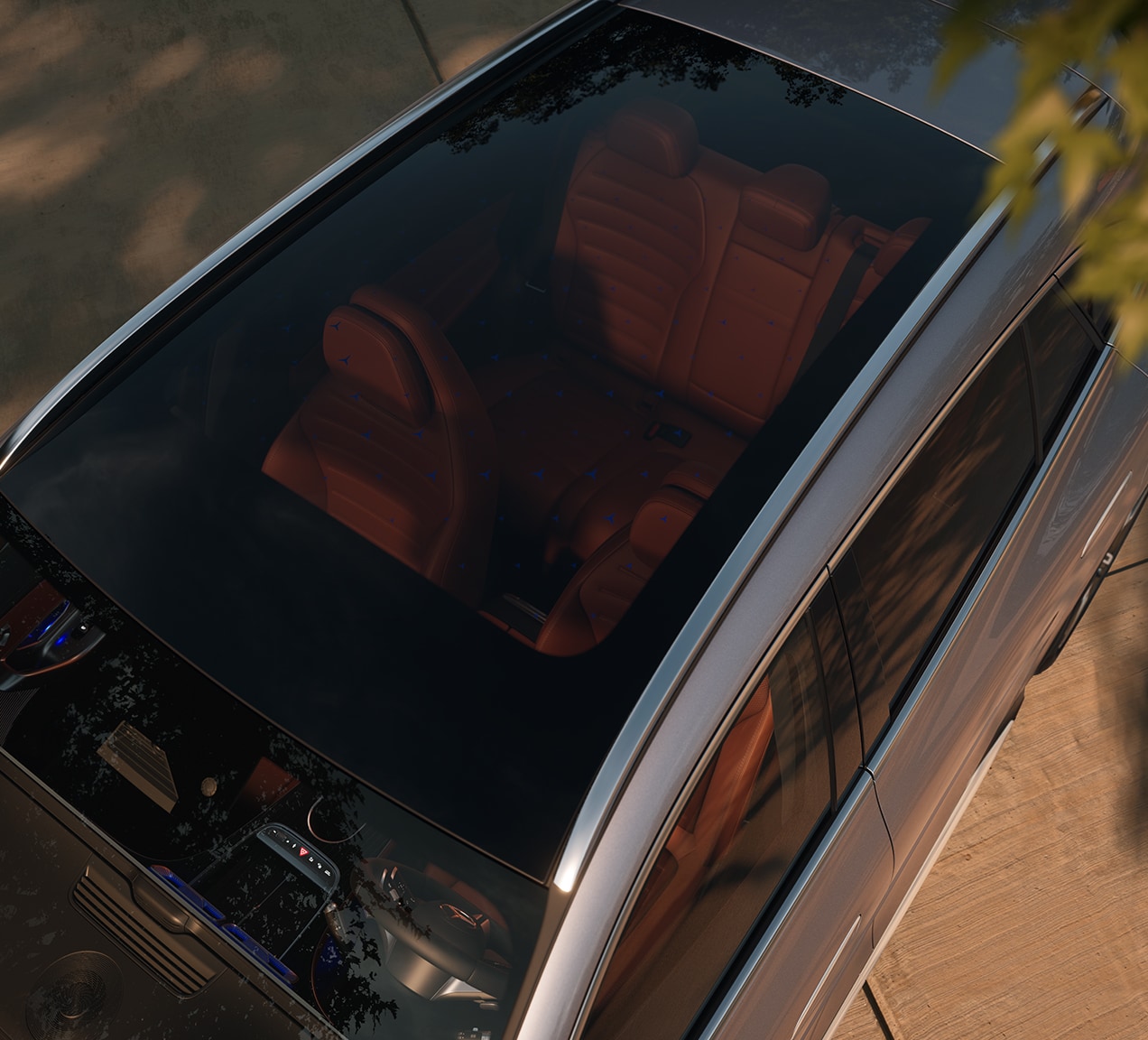 Standard fixed panoramic sunroof