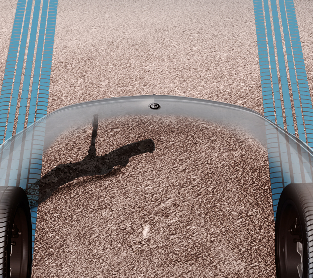Vue virtuelle du terrain