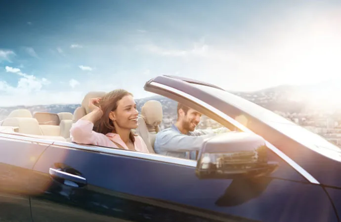Mercedes-Benz Owners driving in vehicle